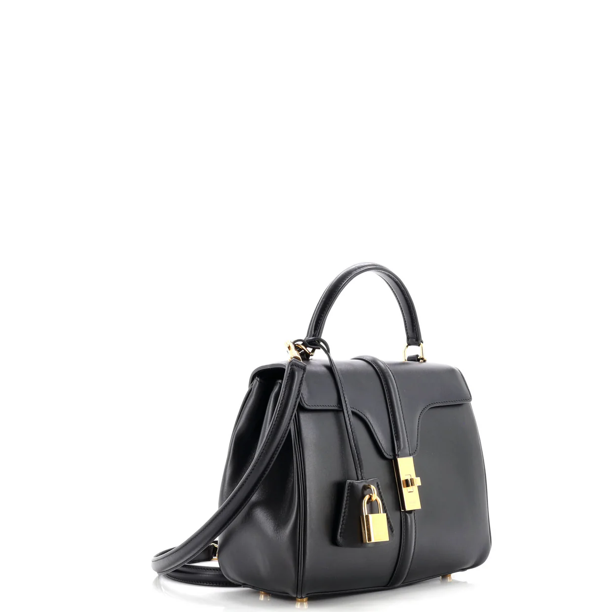 16 Top Handle Bag Smooth Calfskin Small - Deep Luxury