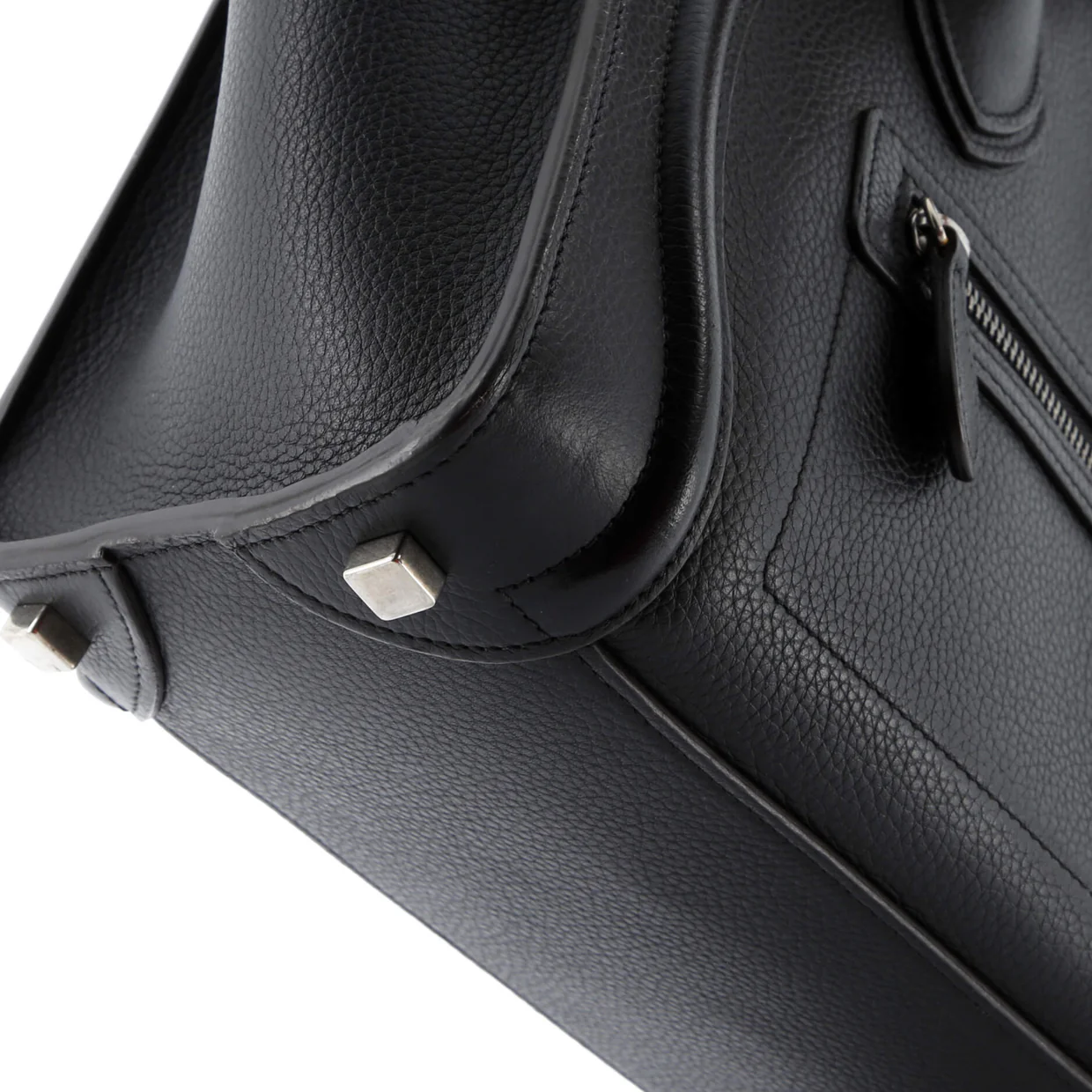 Luggage Bag Grainy Leather Micro - Deep Luxury