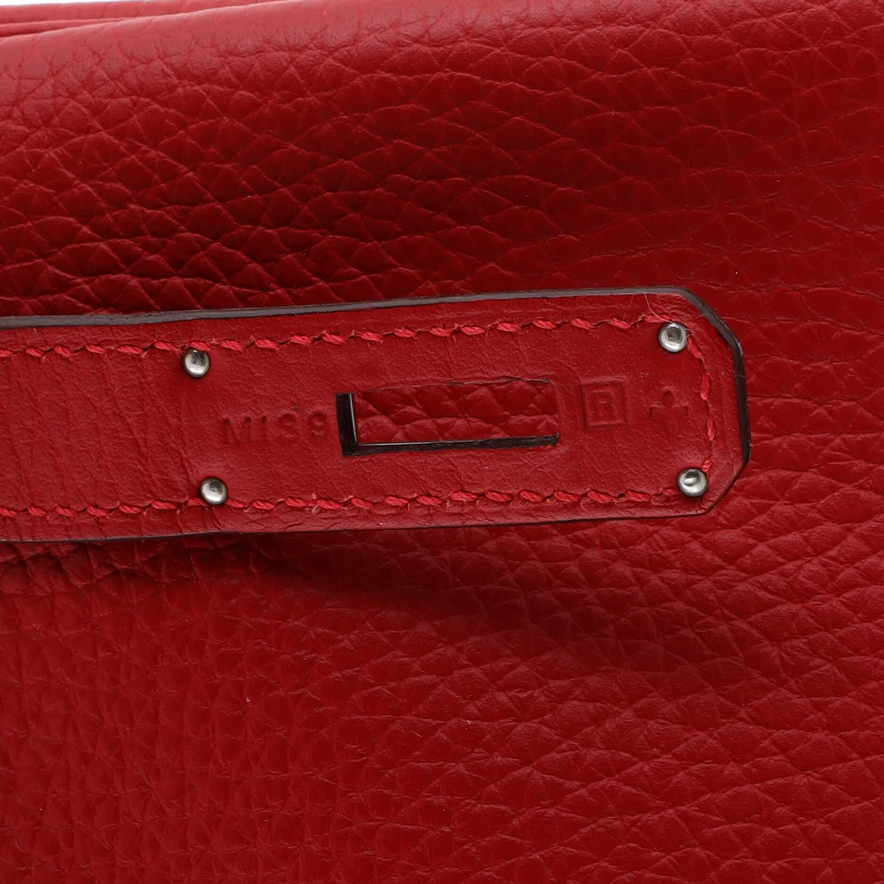 Kelly Handbag Rouge Casaque Clemence with Palladium Hardware 28 - Deep Luxury
