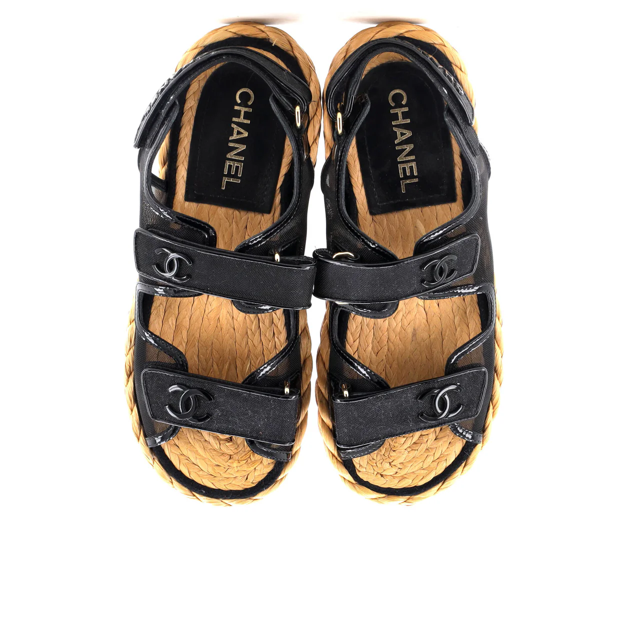 Women's Velcro Espadrille Dad Sandals Mesh - Deep Luxury