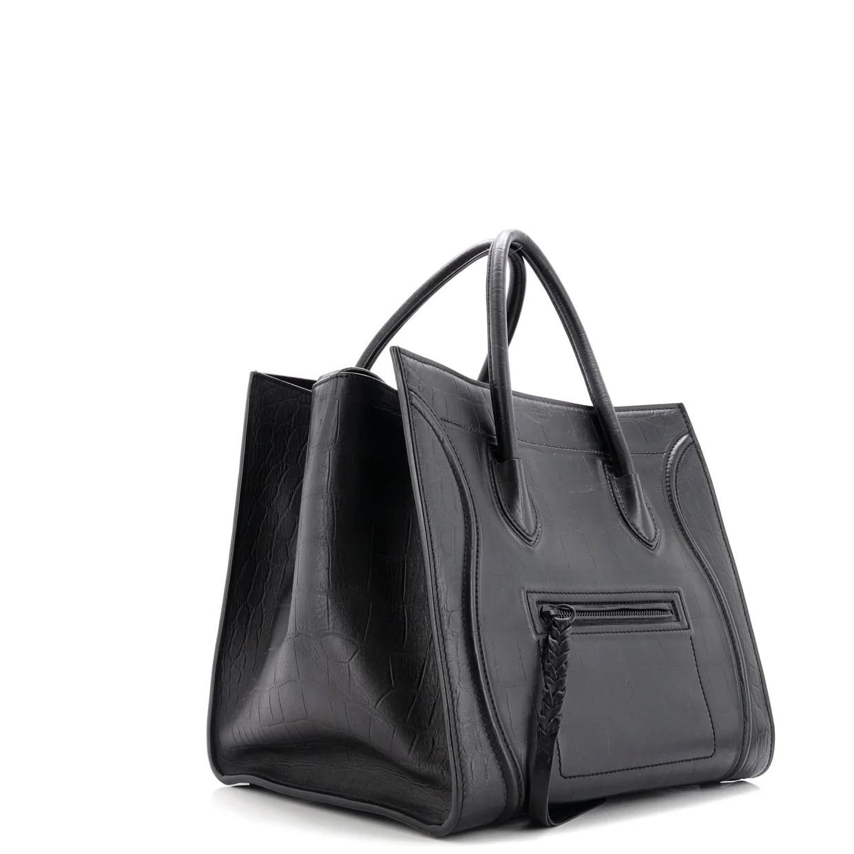 Phantom Bag Crocodile Embossed Leather Medium - Deep Luxury