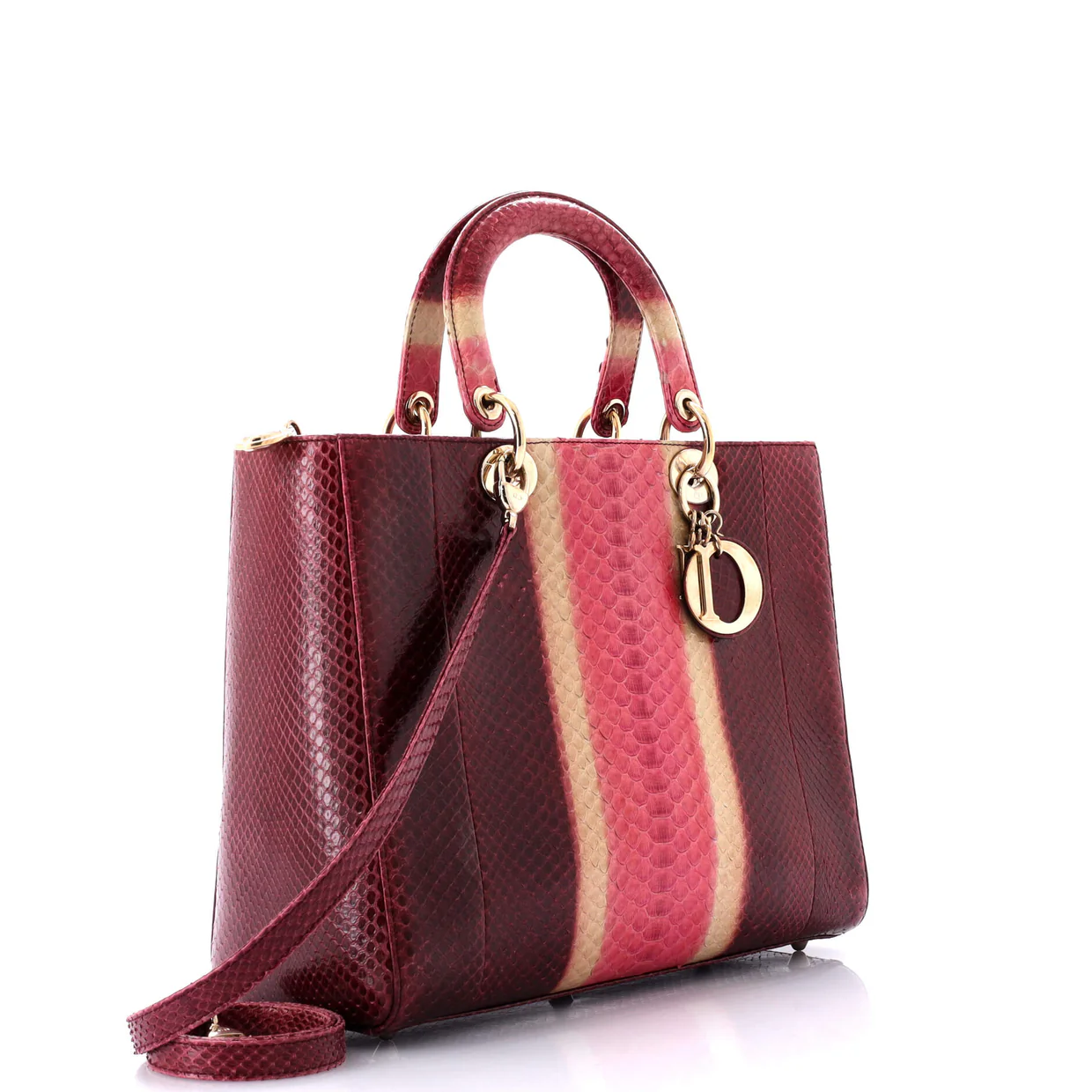 Lady Dior Bag Python Large - Deep Luxury