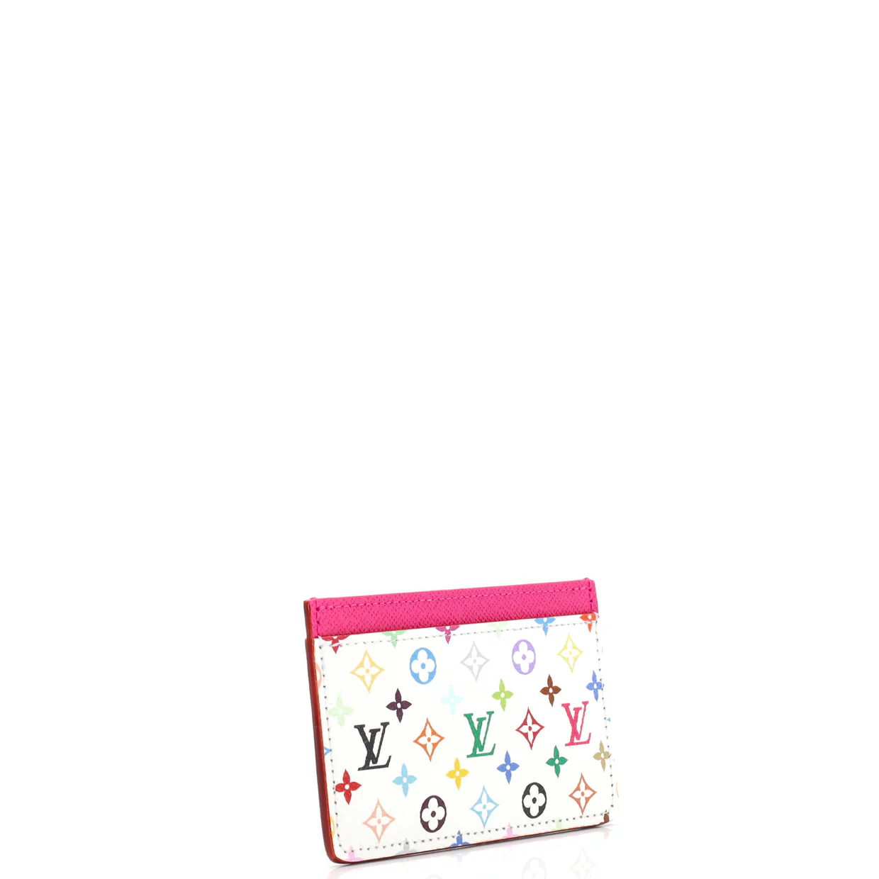 x Takashi Murakami Card Holder Monogram Multicolor with Leather - Deep Luxury