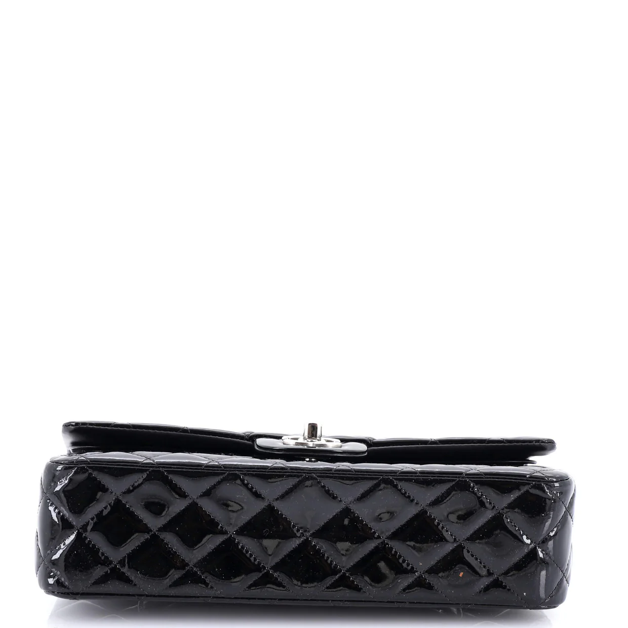 Classic Double Flap Bag Quilted Patent Medium - Deep Luxury
