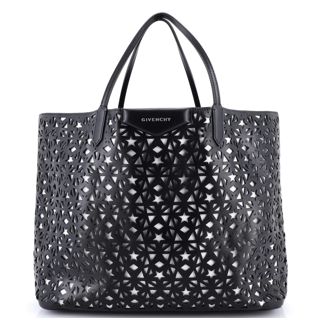 Antigona Shopper Laser Cut Leather Large - Deep Luxury