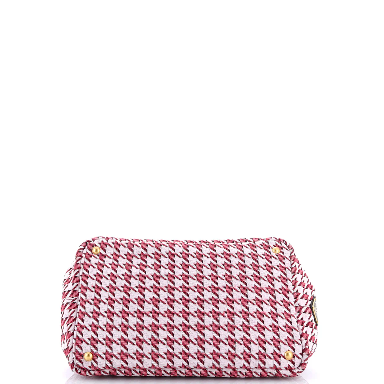 Canapa Tote Houndstooth Printed Canvas Large - Deep Luxury