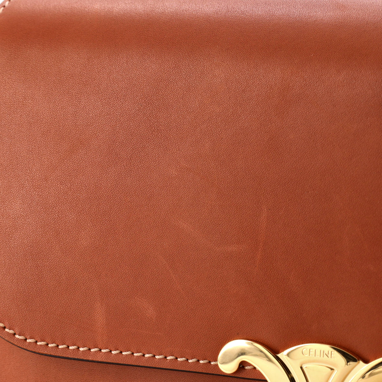 Triomphe Shoulder Bag Smooth Calfskin Medium - Deep Luxury