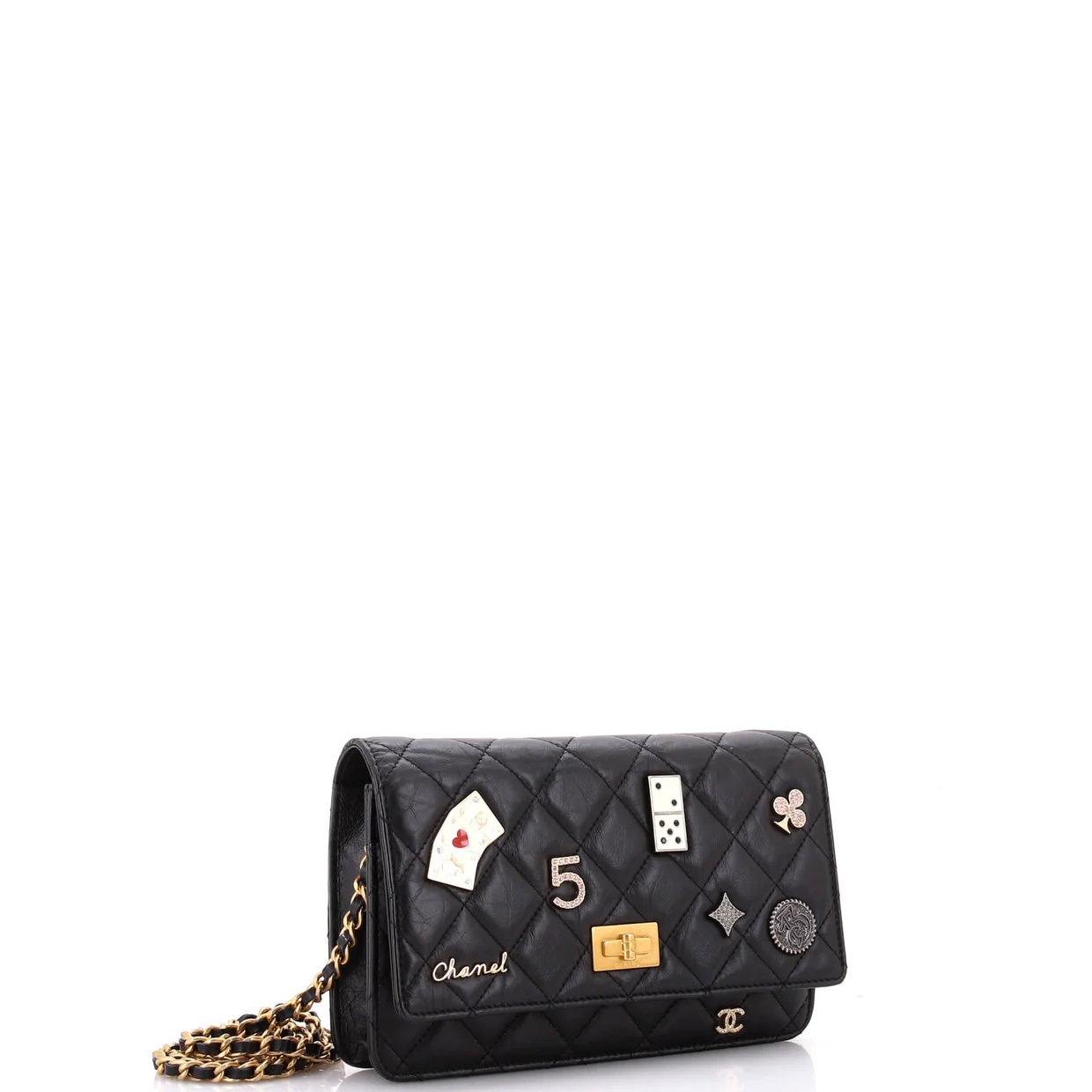 Lucky Charms Reissue 2.55 Wallet on Chain Quilted Calfskin - Deep Luxury