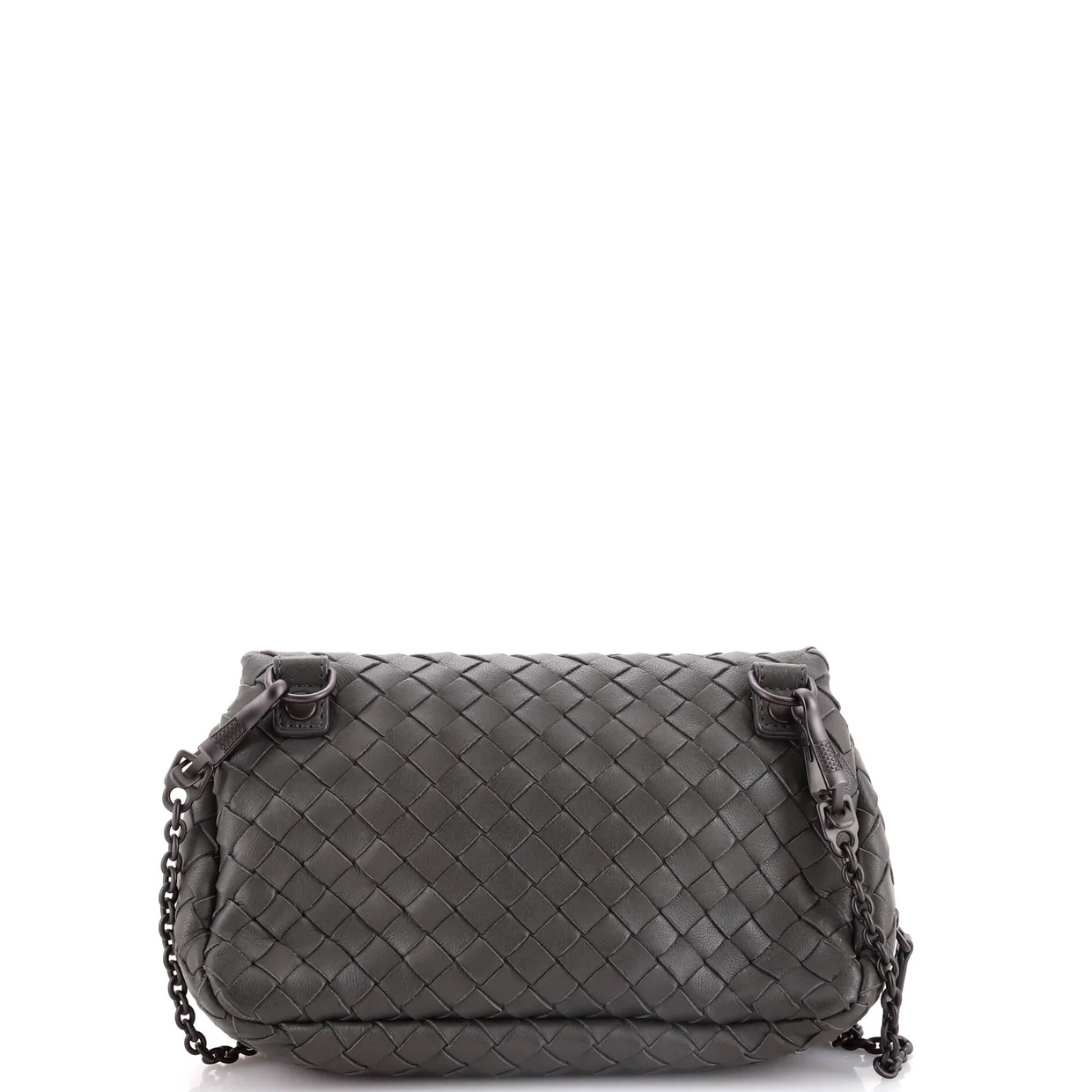 Expandable Chain Crossbody Bag Intrecciato Nappa Small - Deep Luxury