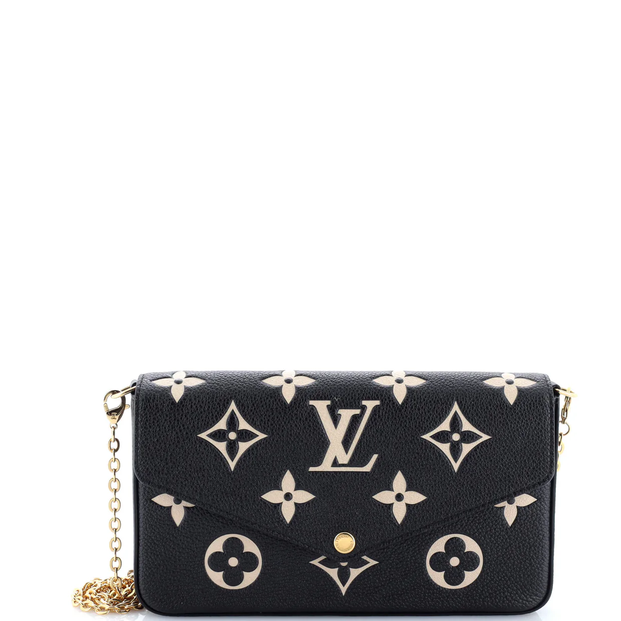 Felicie Pochette Bicolor Monogram Empreinte Giant - Deep Luxury