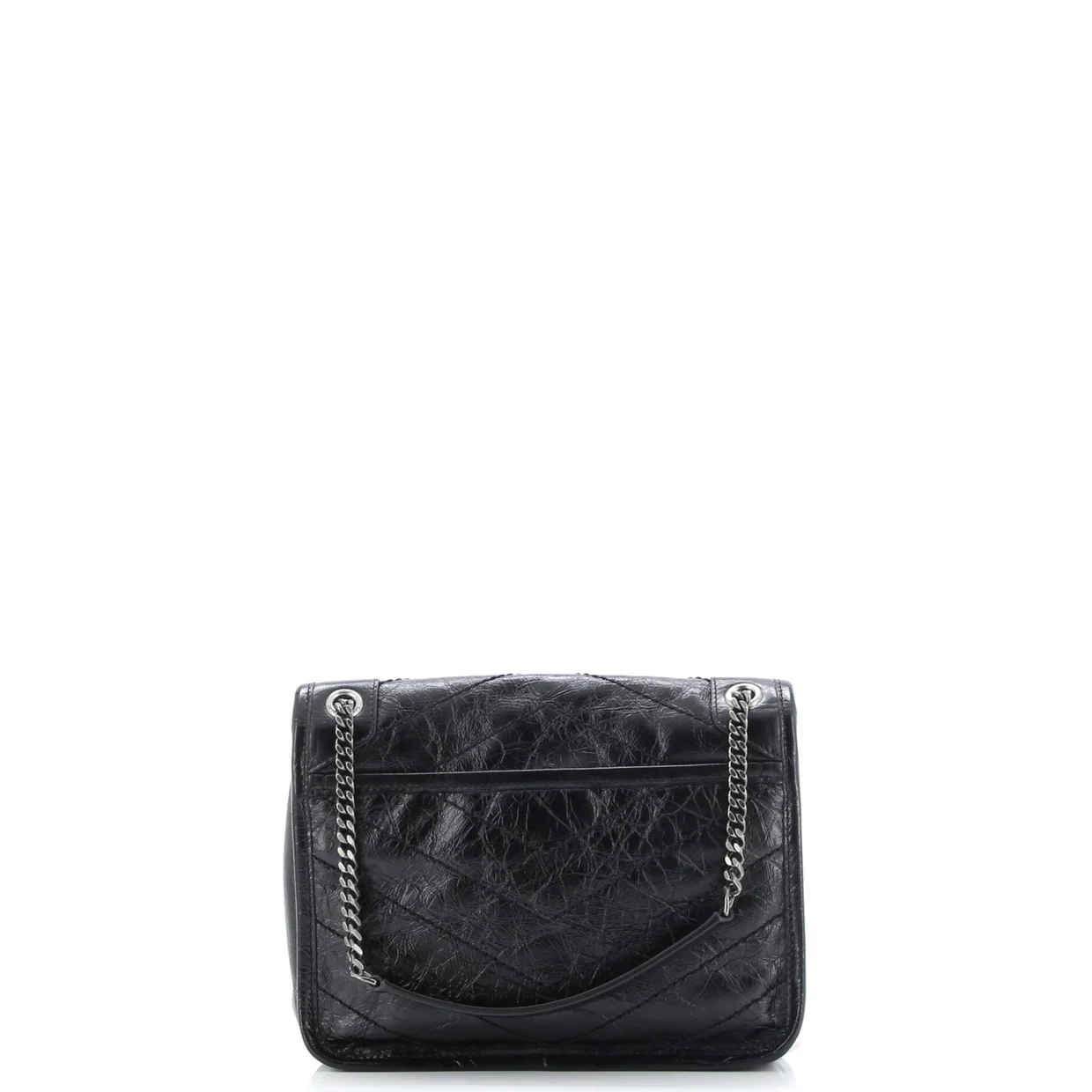 Niki Chain Flap Bag Matelasse Chevron Leather Baby - Deep Luxury