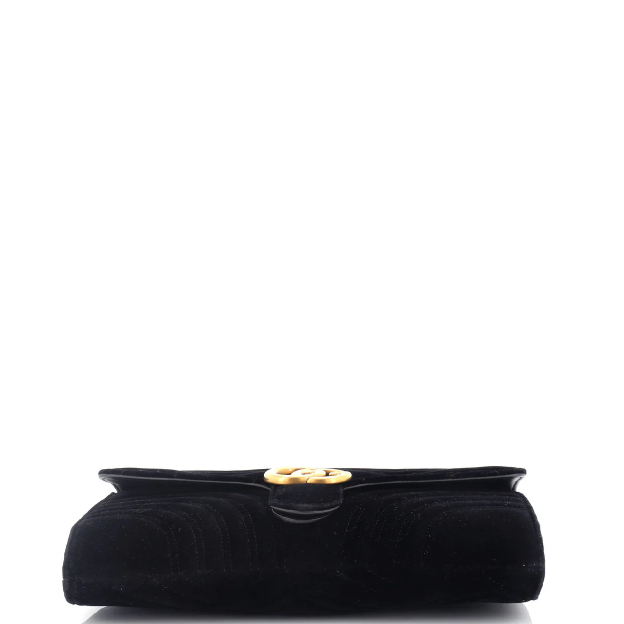 GG Marmont Flap Clutch Matelasse Velvet - Deep Luxury