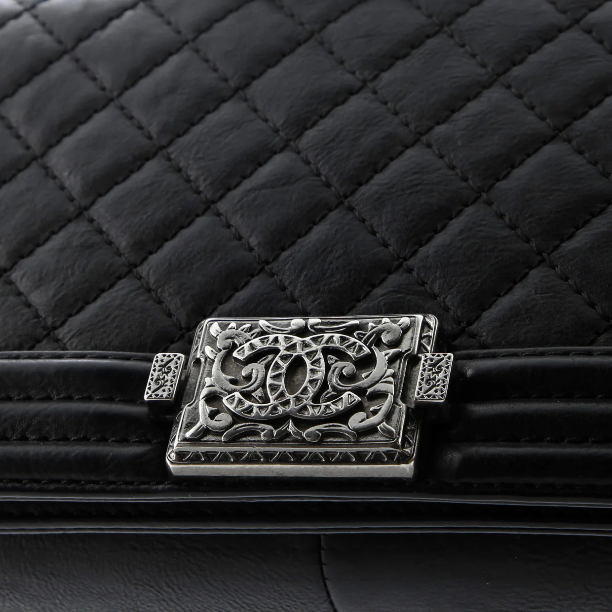 Paris-Dallas Boy Flap Bag Quilted Calfskin with Metal Adornments Old Medium - Deep Luxury