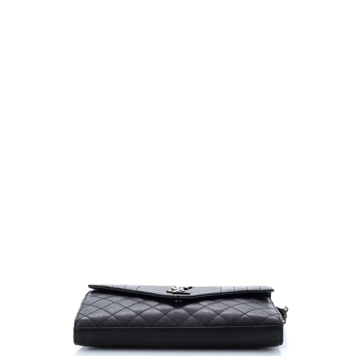 Classic Monogram Chain Wallet Mixed Matelasse Leather Medium - Deep Luxury