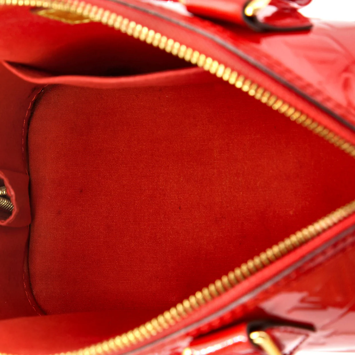 Alma Handbag Monogram Vernis BB - Deep Luxury
