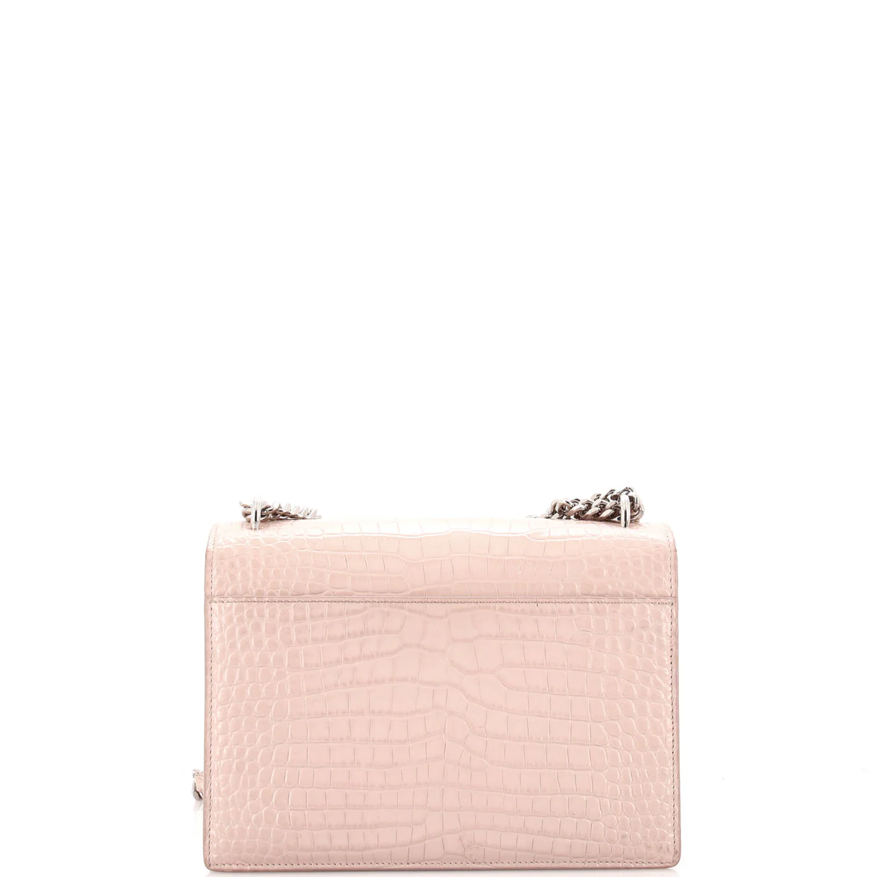 Sunset Crossbody Bag Crocodile Embossed Leather Medium - Deep Luxury