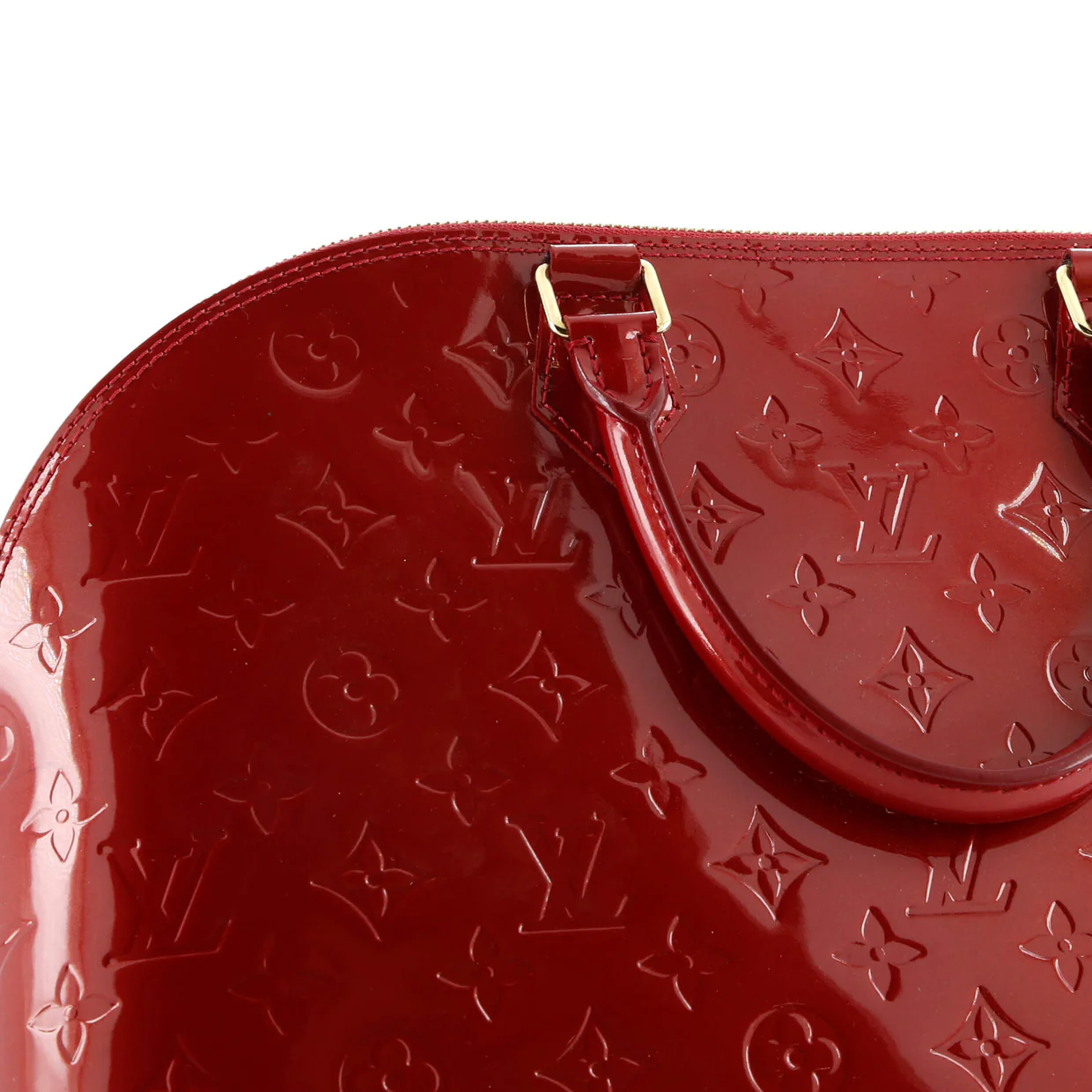 Alma Handbag Monogram Vernis GM - Deep Luxury