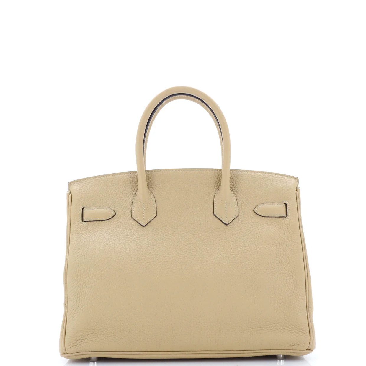 Birkin Handbag Light Clemence with Palladium Hardware 30 - Deep Luxury