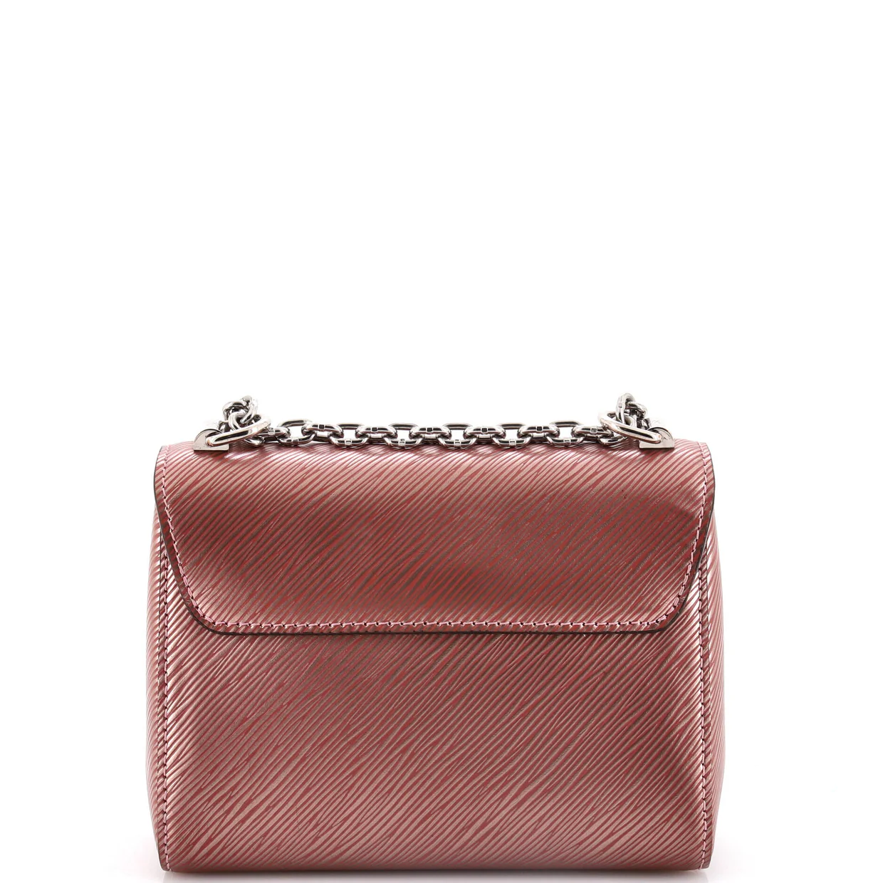 Twist Handbag Epi Leather with Iridescent Hardware PM - Deep Luxury