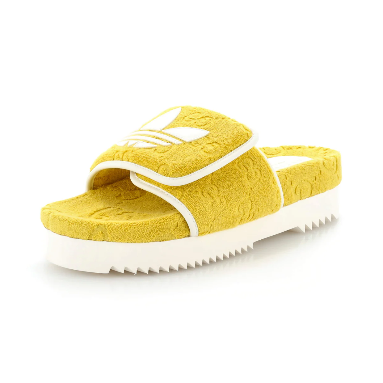 x Adidas Women's Platform Slide Sandals Terry Cloth - Deep Luxury