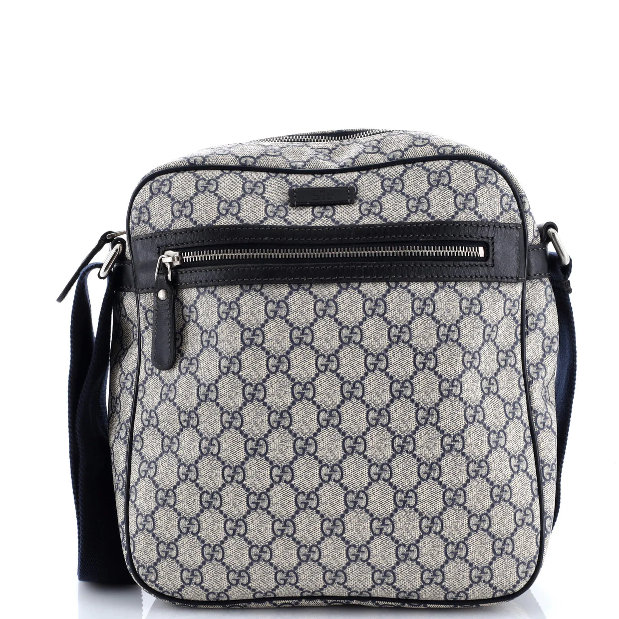 Front Zip Messenger GG Coated Canvas Medium - Deep Luxury