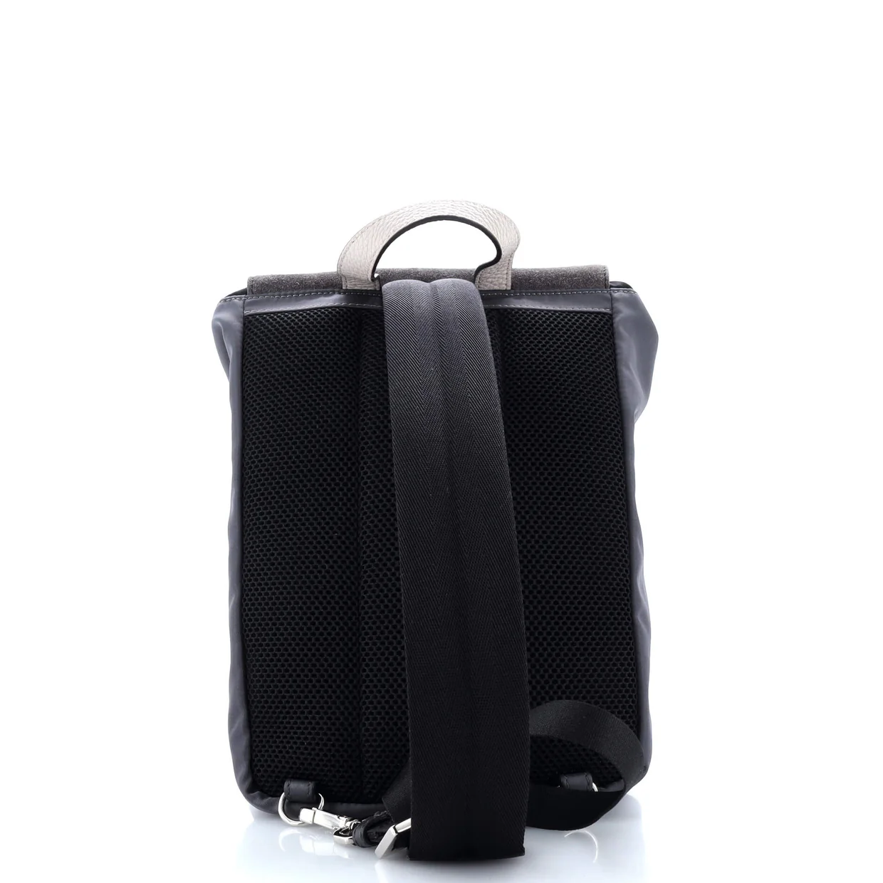 Fendiness Backpack Zucca Suede and Nylon Small - Deep Luxury