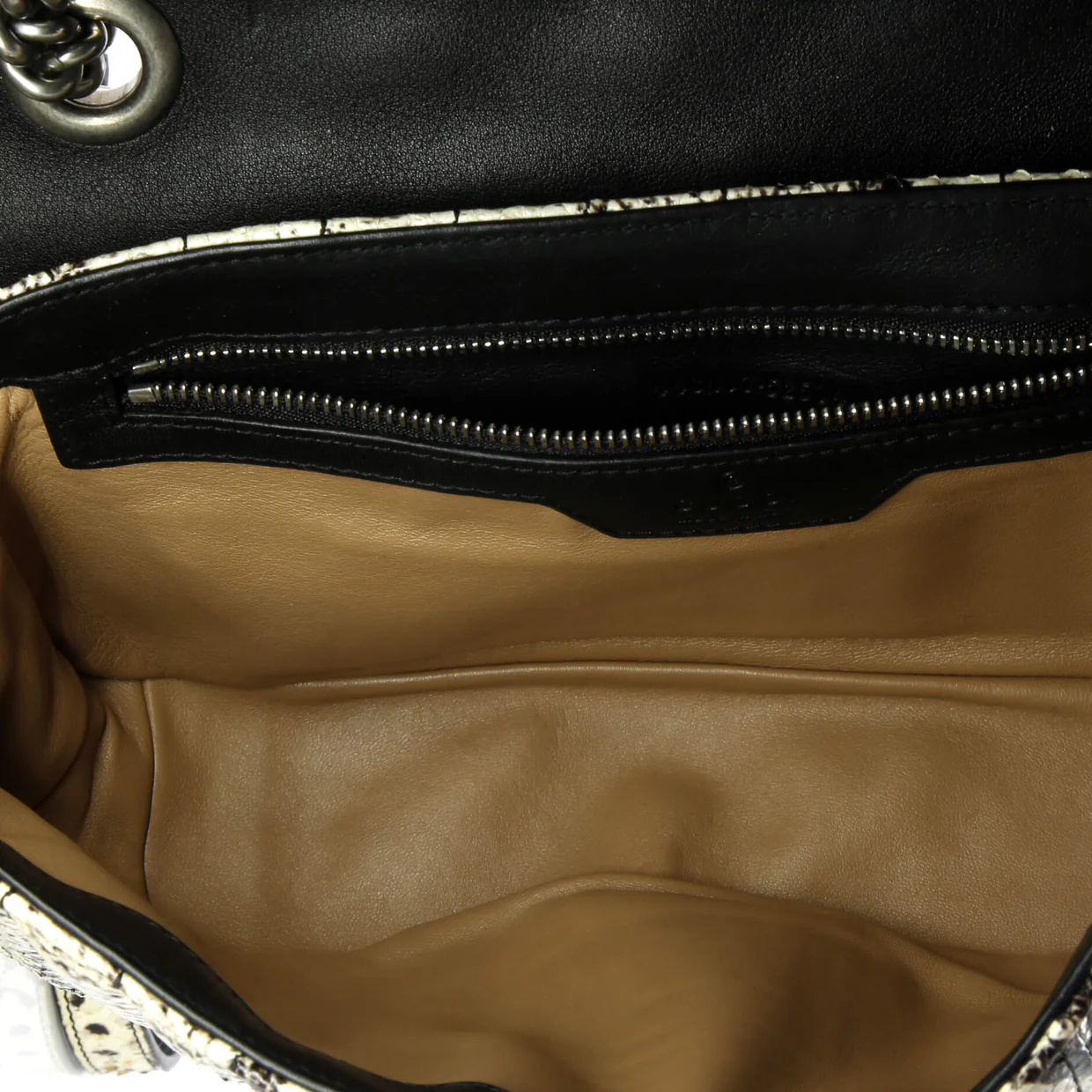 GG Marmont Flap Bag Matelasse Python Small - Deep Luxury