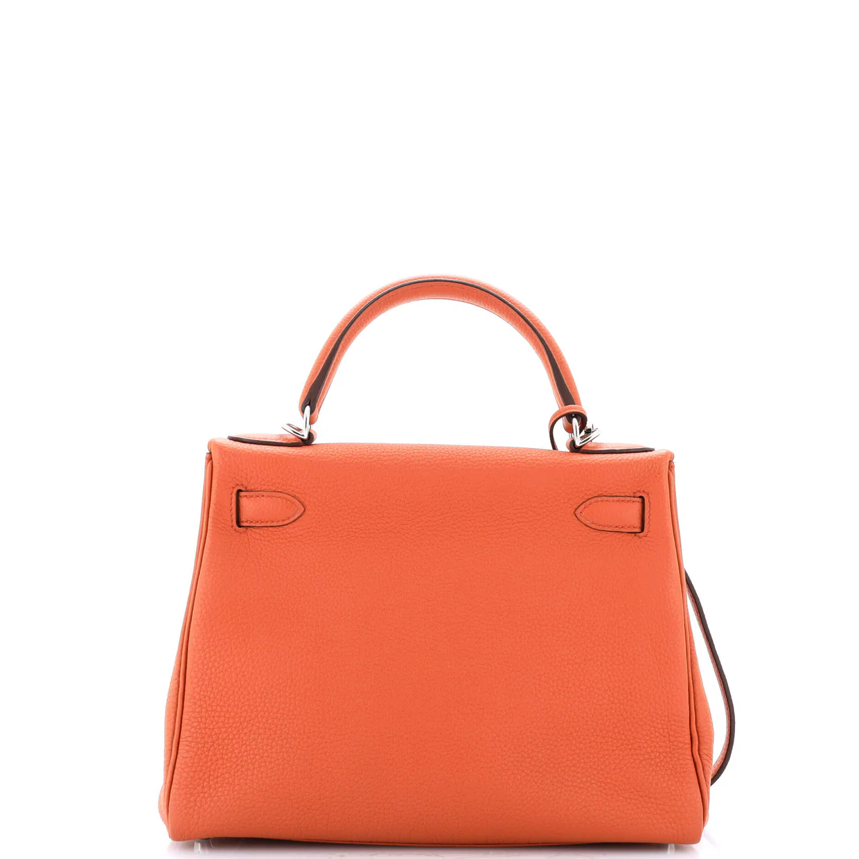 Kelly Handbag Terre Battue Togo with Palladium Hardware 28 - Deep Luxury