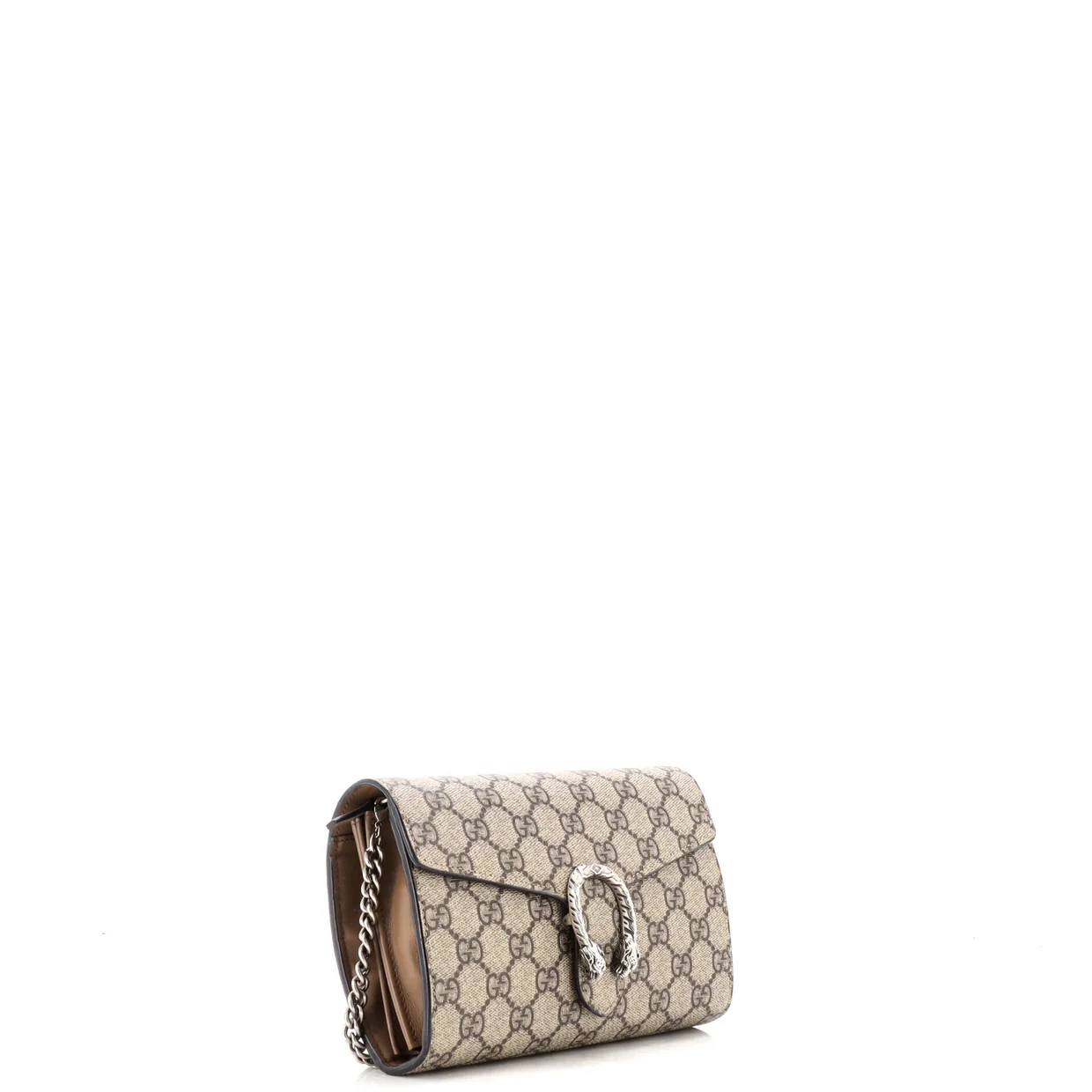 Dionysus Chain Wallet GG Coated Canvas Small - Deep Luxury