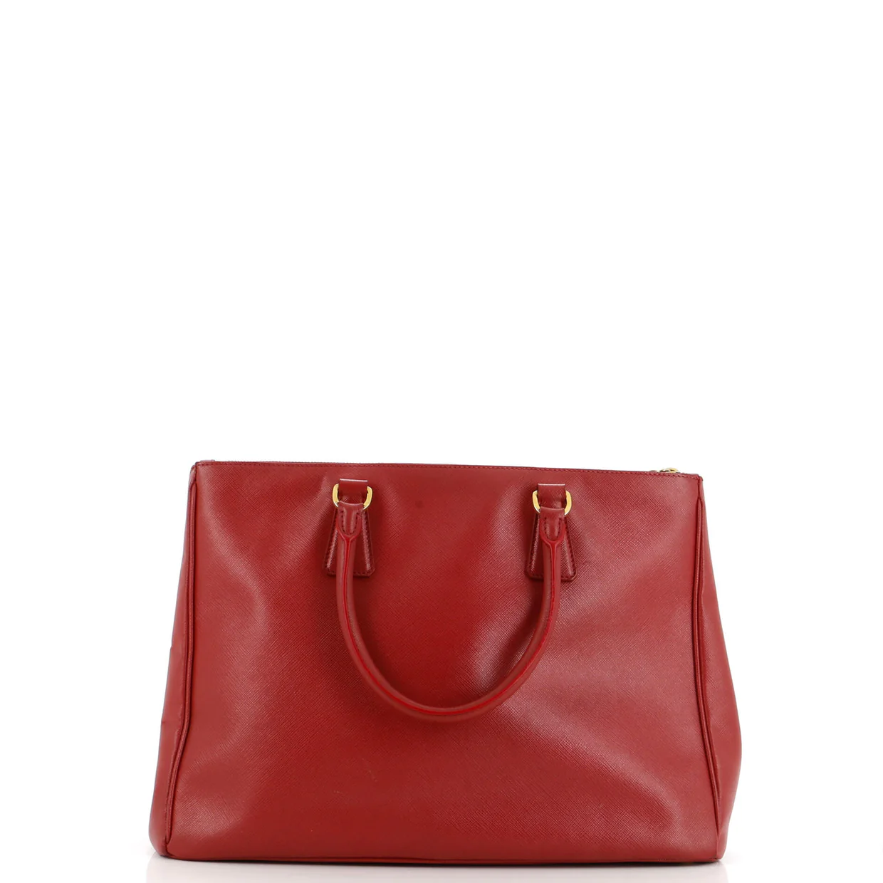 Double Zip Lux Tote Saffiano Leather Large - Deep Luxury
