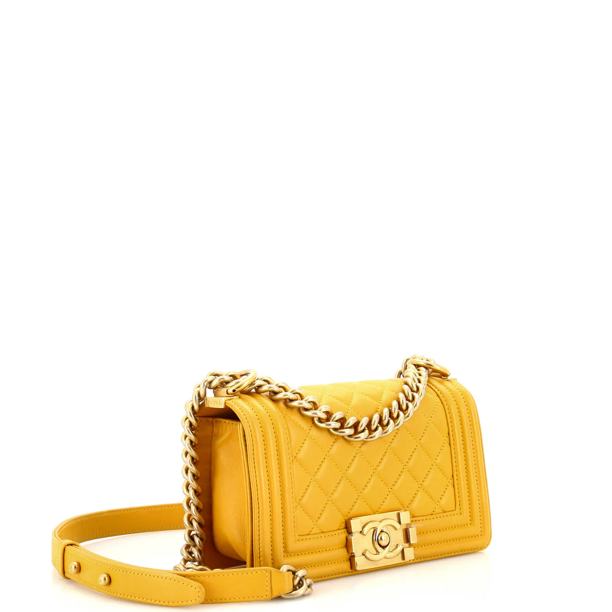 Boy Flap Bag Quilted Lambskin Small - Deep Luxury