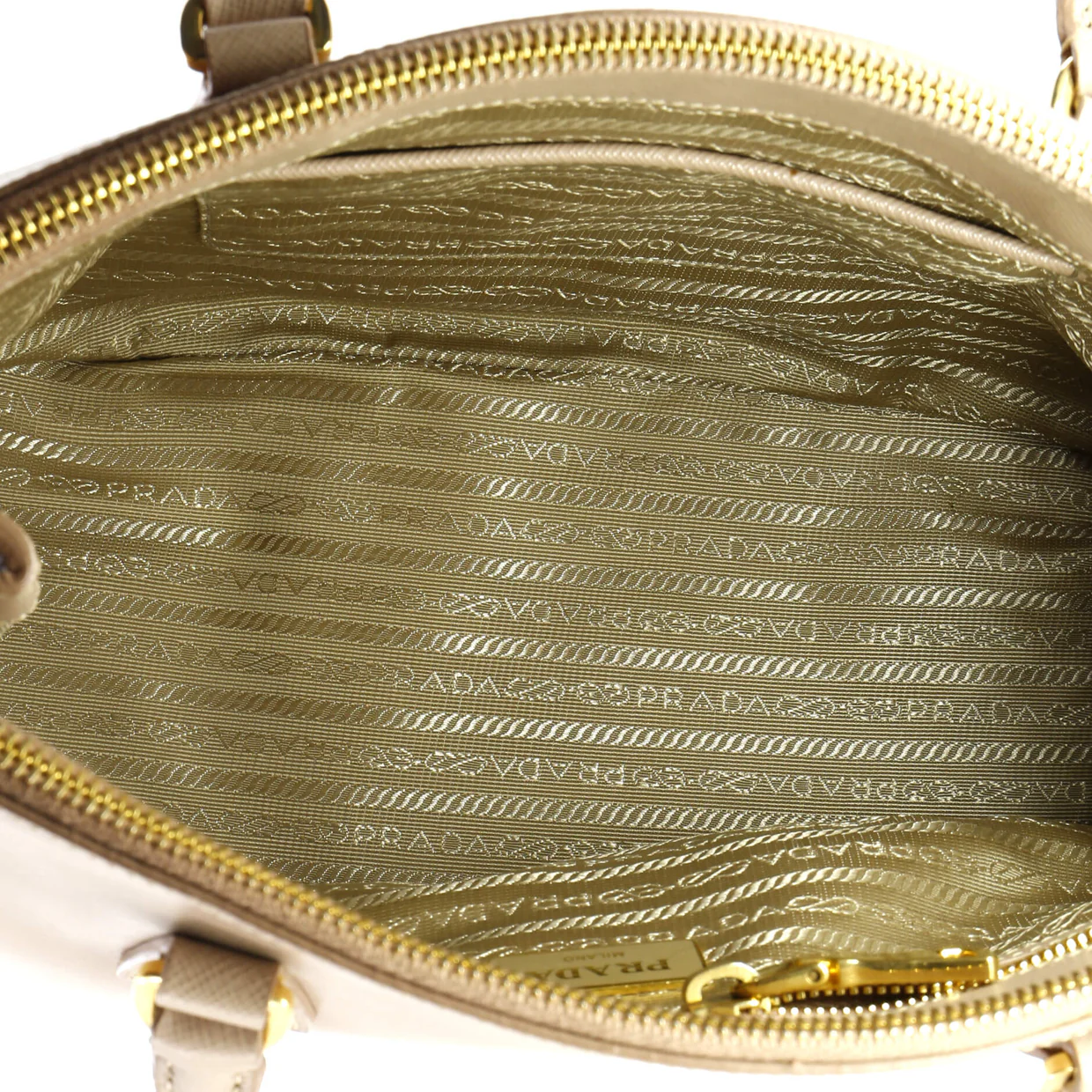 Double Zip Lux Tote Saffiano Leather Small - Deep Luxury