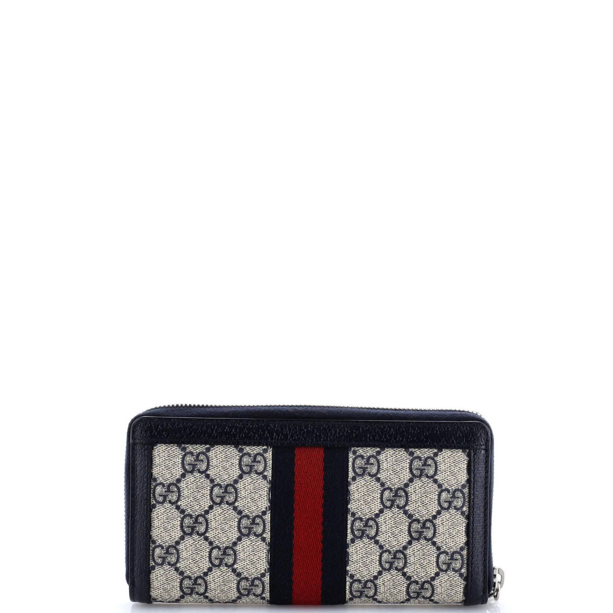 Ophidia Zip Around Wallet GG Coated Canvas - Deep Luxury