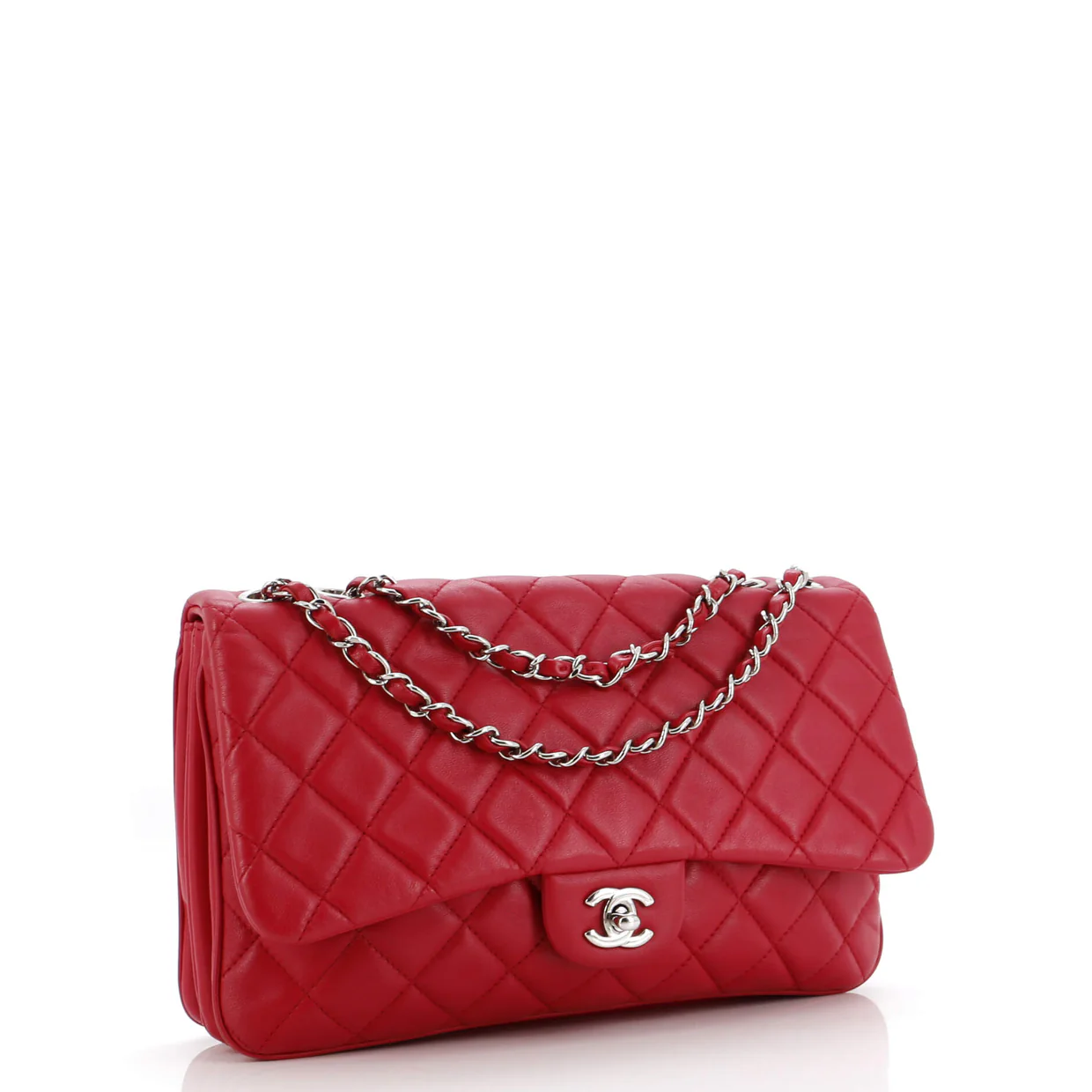 3 Flap Bag NM Quilted Lambskin Jumbo - Deep Luxury