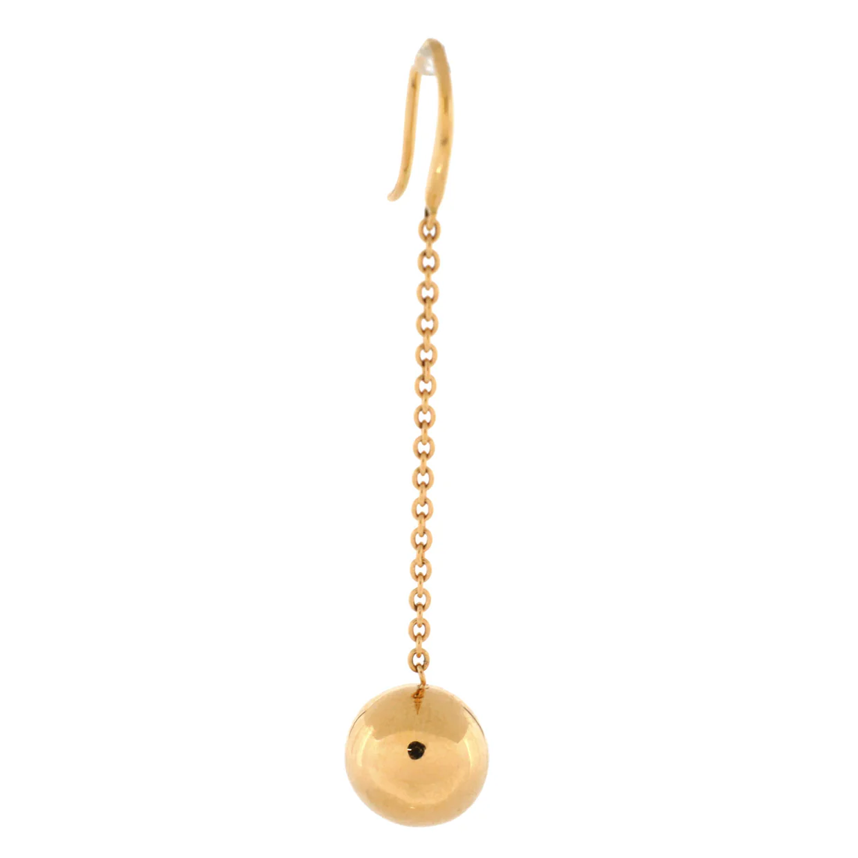 HardWear Ball Hook Drop Earrings 18K Yellow Gold 10mm - Deep Luxury