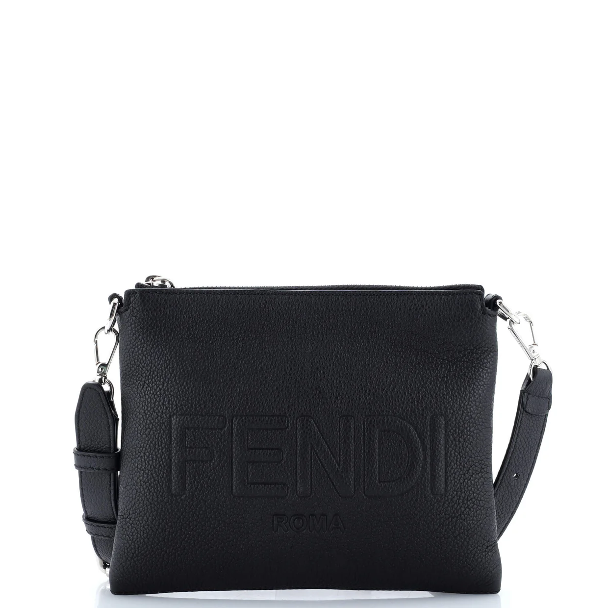 After Logo Messenger Bag Leather Small - Deep Luxury