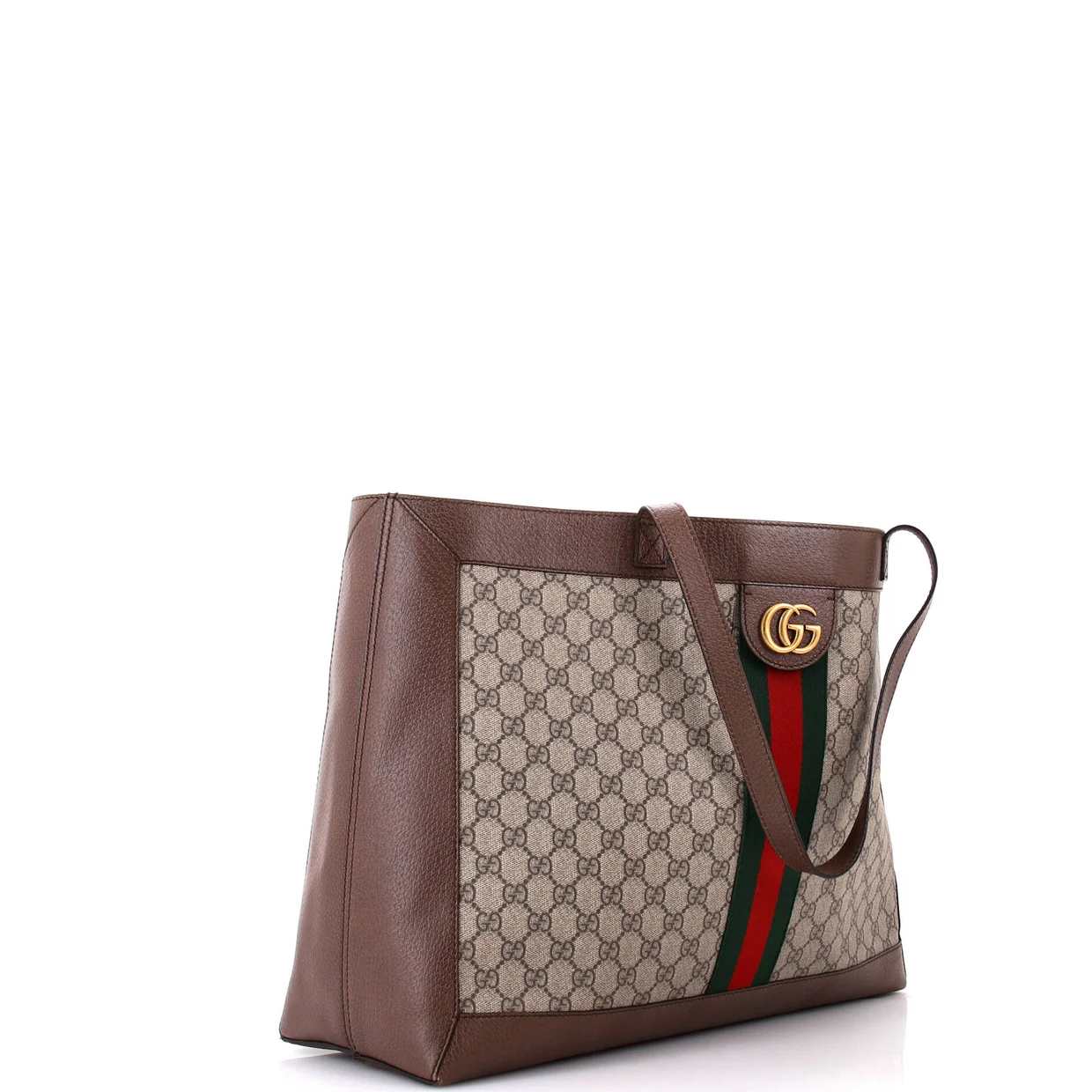 Ophidia Soft Open Tote GG Coated Canvas East West - Deep Luxury