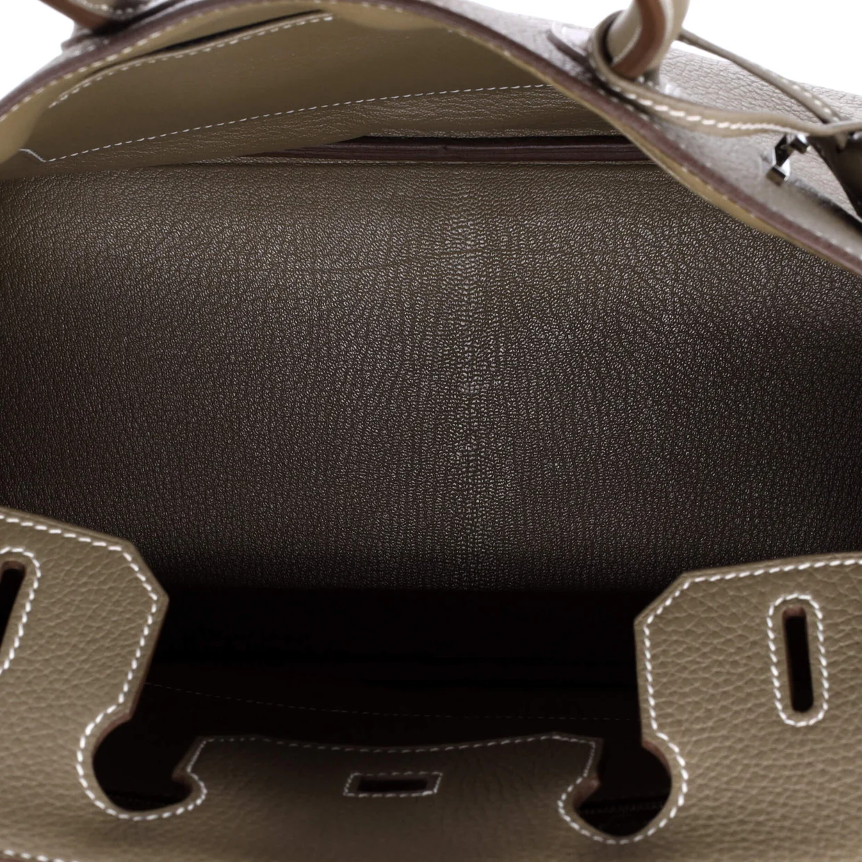Birkin Handbag Grey Clemence with Palladium Hardware 30 - Deep Luxury