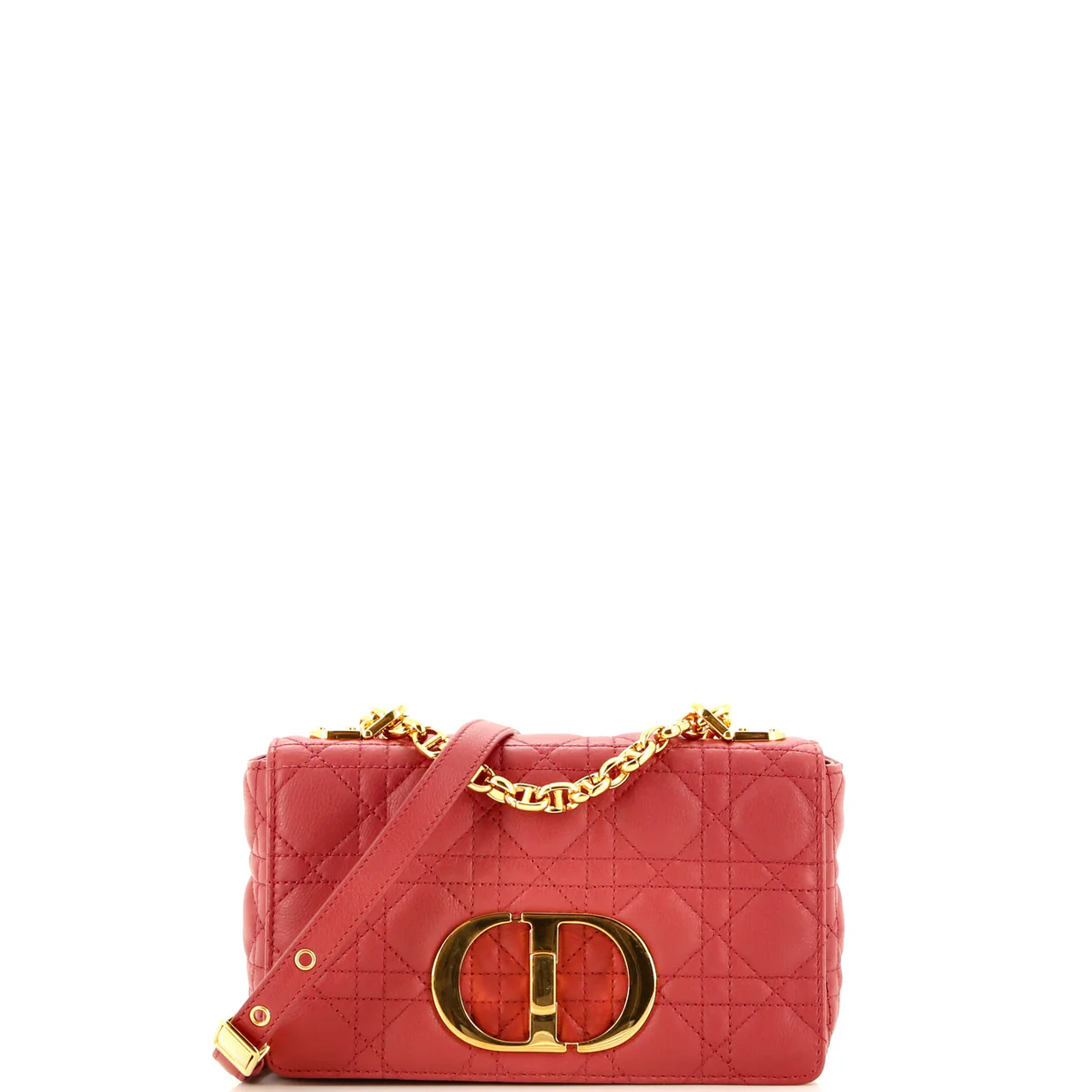 Caro Bag Cannage Quilt Calfskin Small - Deep Luxury