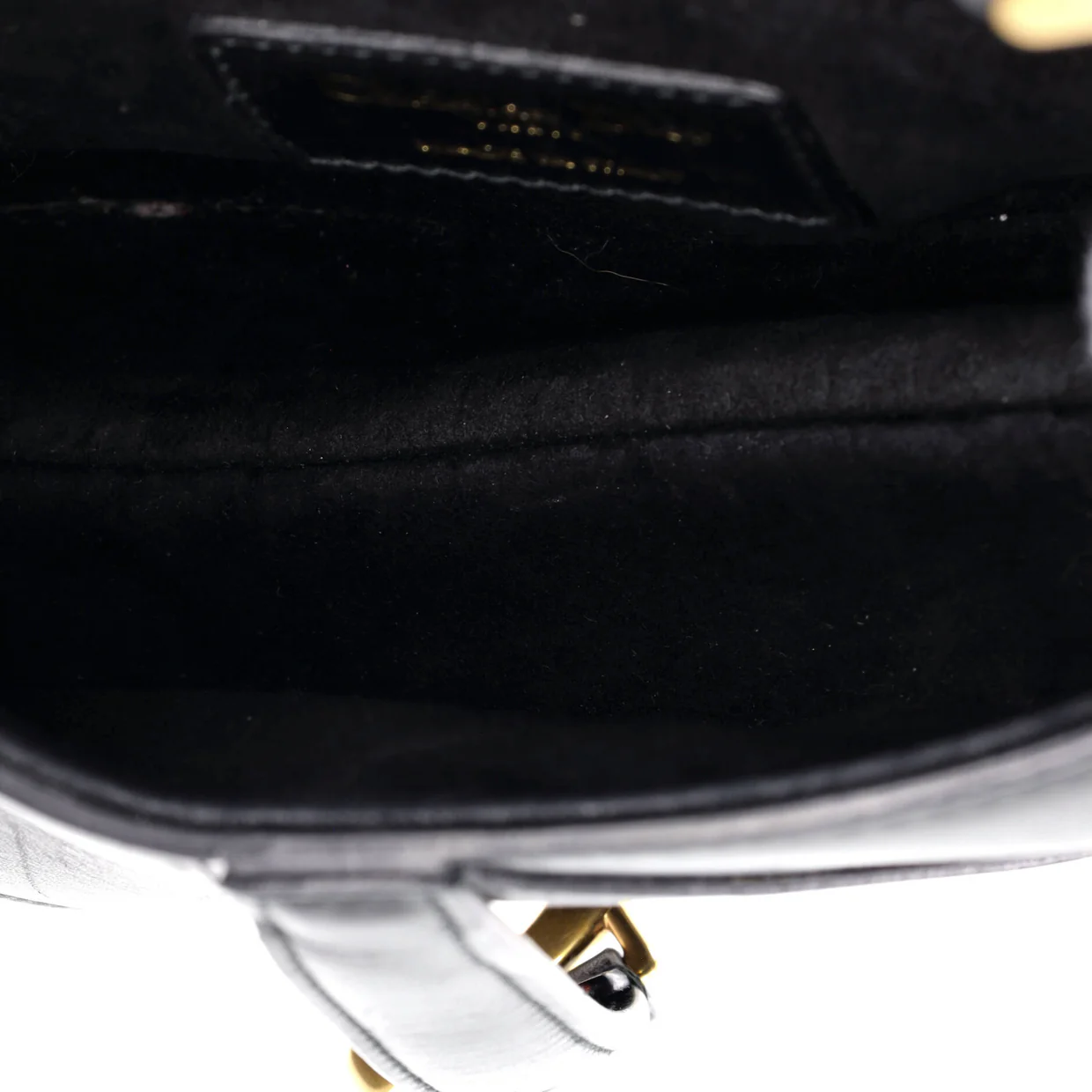 Saddle Handbag Leather Micro - Deep Luxury