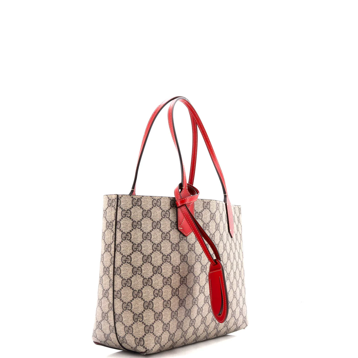 Reversible Tote GG Print Leather Small - Deep Luxury