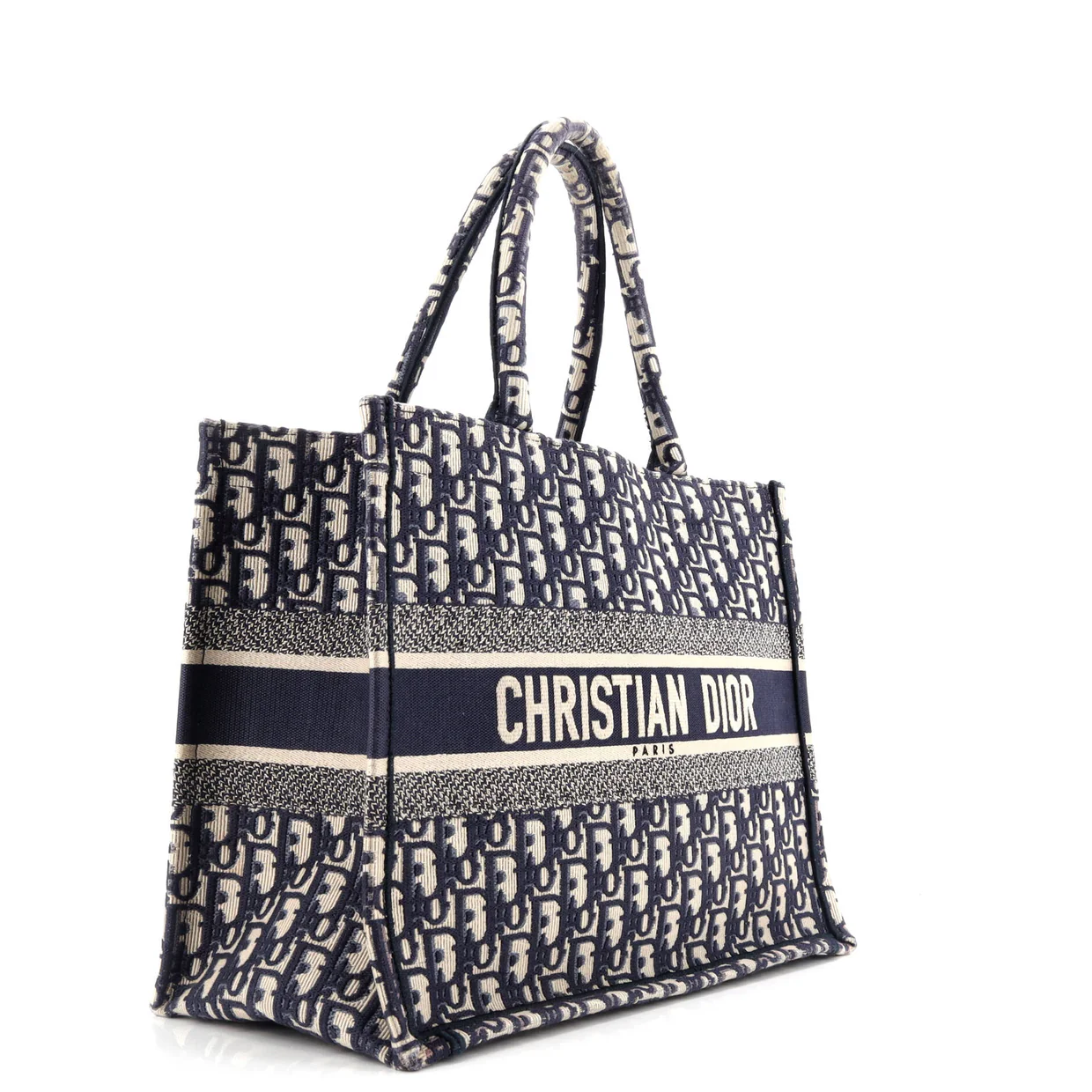 Book Tote Oblique Canvas Medium - Deep Luxury