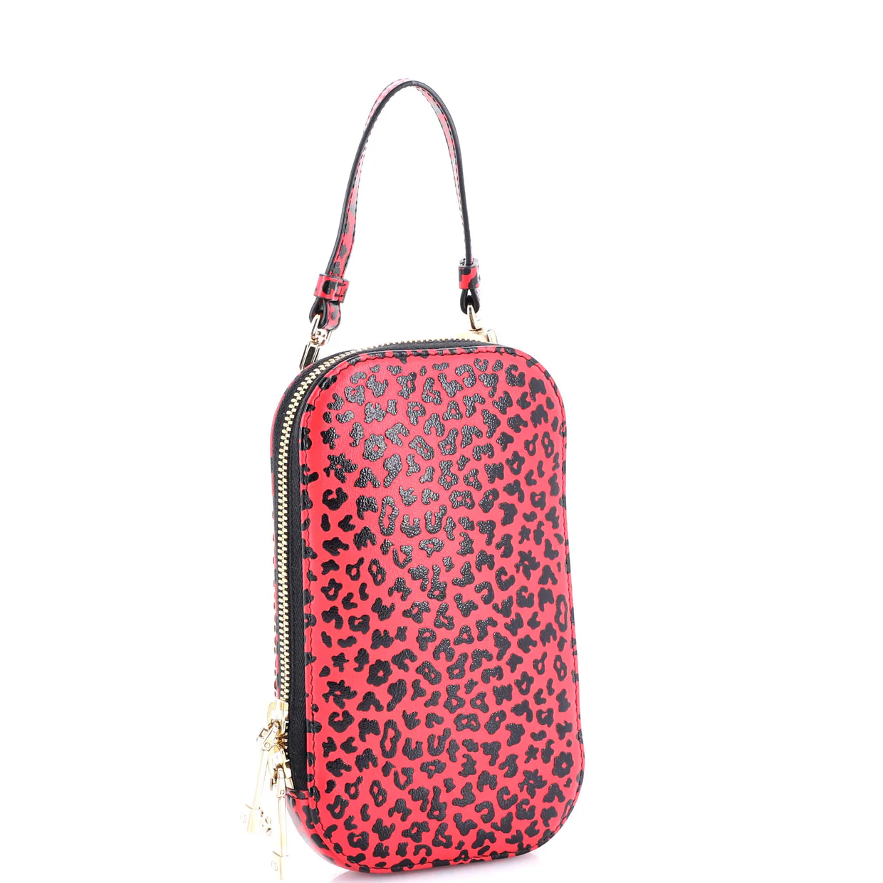 Lady Dior Phone Holder on Chain Printed Leather - Deep Luxury