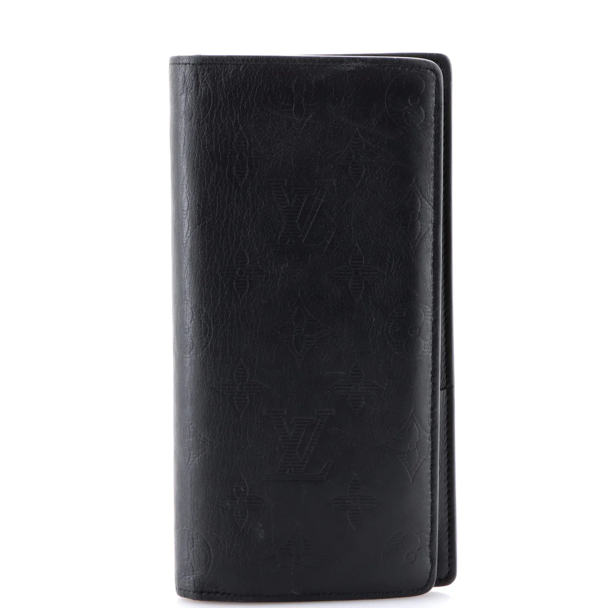 Brazza Wallet Monogram Shadow Leather - Deep Luxury