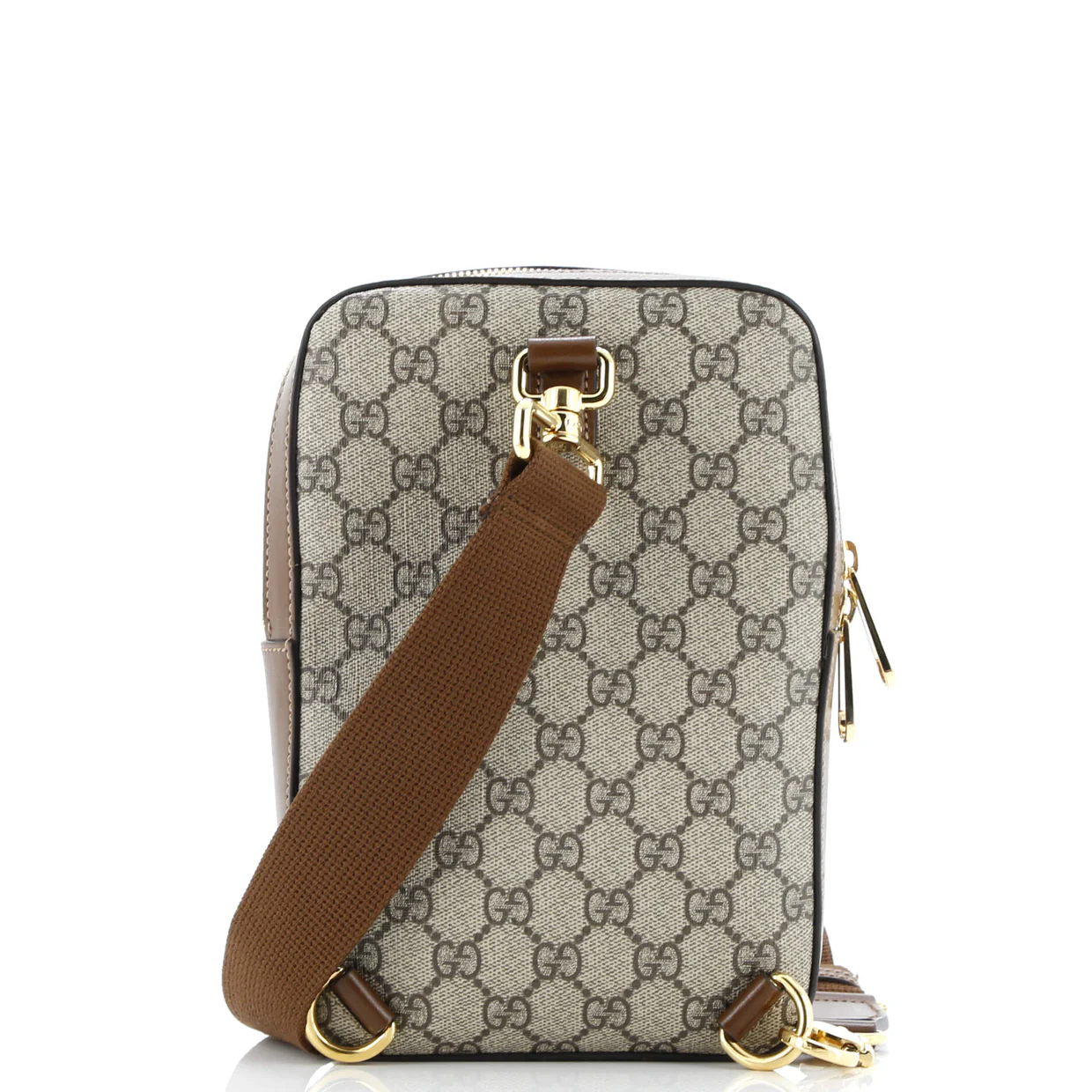 Interlocking G Patch Sling Bag GG Coated Canvas Small - Deep Luxury