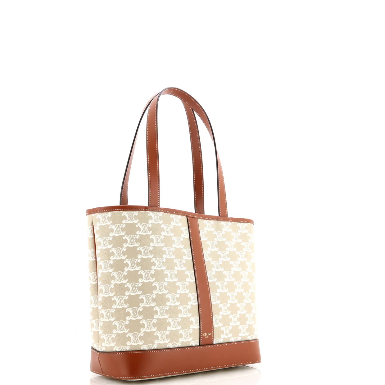 Cabas Tote Triomphe Coated Canvas Small - Deep Luxury
