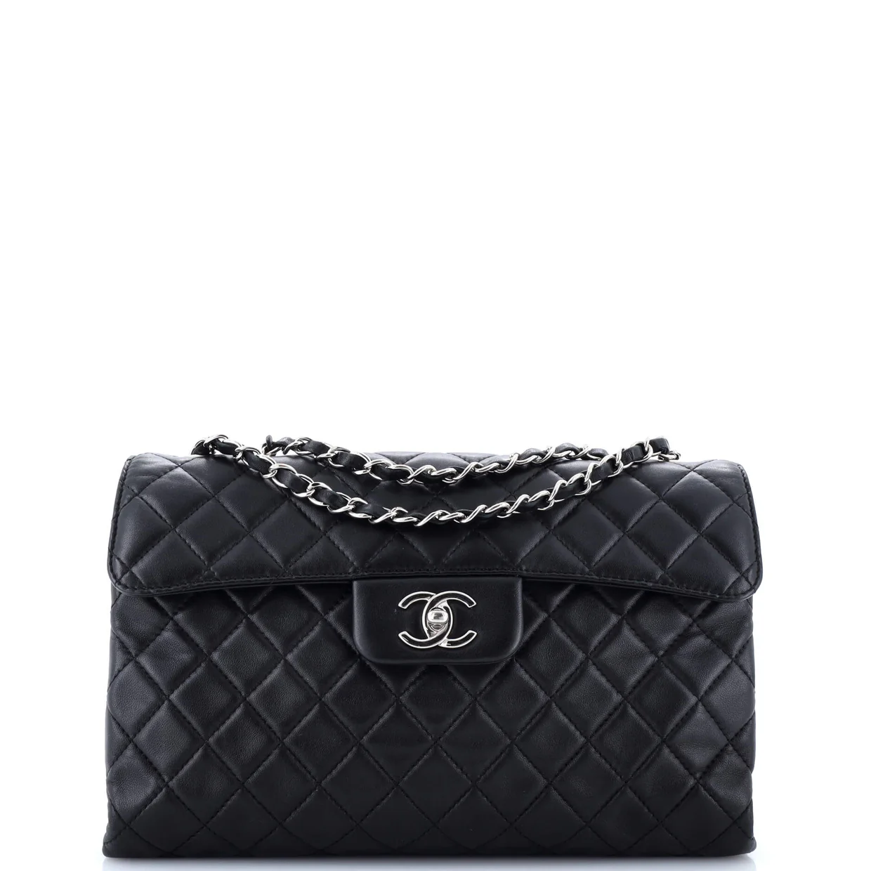 Classic Soft Flap Bag Quilted Lambskin Jumbo - Deep Luxury