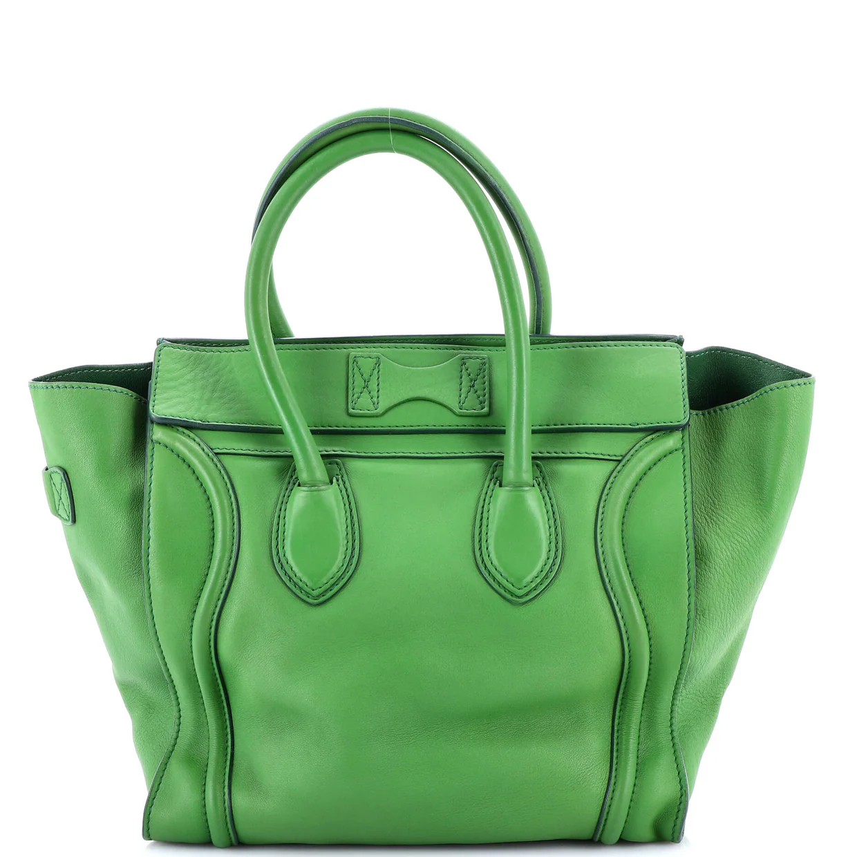 Luggage Bag Smooth Leather Mini - Deep Luxury