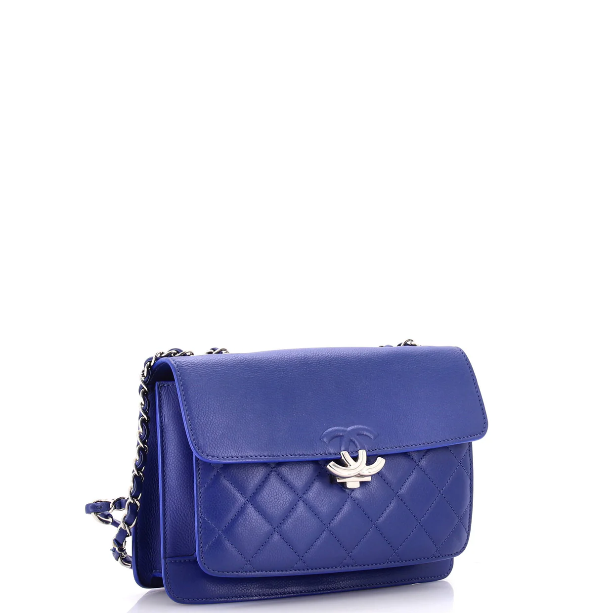 CC Box Flap Bag Quilted Calfskin Small - Deep Luxury