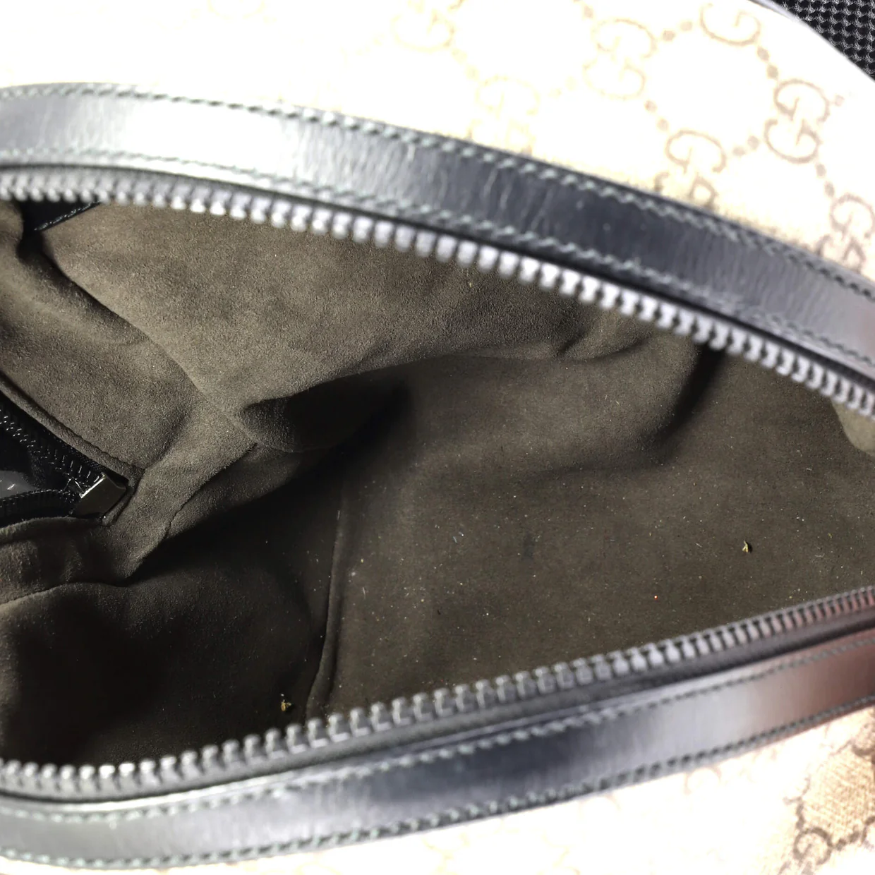 Zip Pocket Backpack GG Coated Canvas Small - Deep Luxury